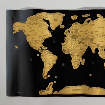 carte du monde à gratter