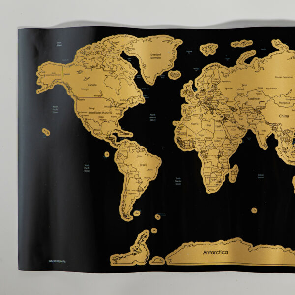 carte du monde à gratter