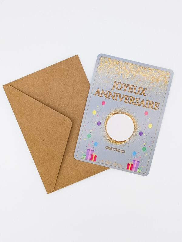 carte à gratter joyeux anniversaire
