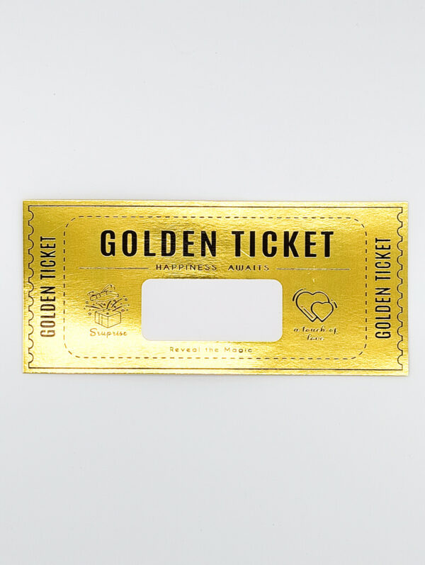 Carte personnalisée à offrir : GOLDEN TICKET – Image 2