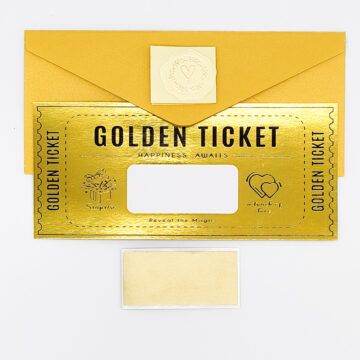 carte à gratter golden ticket de Charlie et la chocolaterie