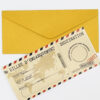 carte à gratter billet d'embarquement avec son enveloppe