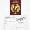 carte à gratter intérieur : faux passeport