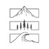 Montagne - Forêt - Océan Portefeuille