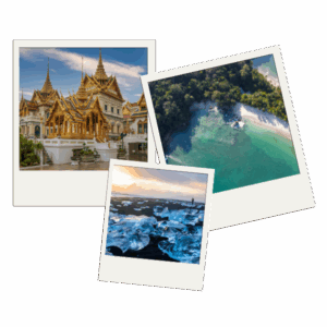 Photos souvenirs de voyage en Asie, au Costa Rica et en Islande