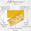 Carte à gratter personnalisable Billet Embarquement, billet de voyage stylisé avec message surprise à révéler sous sticker. Effet surprise - Treizkot
