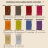 Porte Cartes Personnalisé en cuir végan, fabriquée en France, palette de couleurs - TREIZKOT