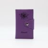 Porte Cartes Personnalisé en cuir végan, fabriquée en France, couleur violet - TREIZKOT