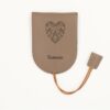 Porte-clés étui Personnalisé en cuir végan, fabriquée en France, couleur taupe- TREIZKOT