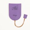 Porte-clés étui Personnalisé en cuir végan, fabriquée en France, couleur violet- TREIZKOT