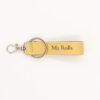 Porte Clés Anneau & Mousqueton Personnalisé en cuir végan, fabriquée en France, couleur or - TREIZKOT
