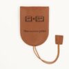 Porte-clés étui Personnalisé en cuir végan, fabriquée en France, couleur marron, disponible en plusieurs couleurs - TREIZKOT