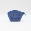 Porte Monnaie Personnalisé en cuir végan, fabriquée en France, couleur bleu - TREIZKOT