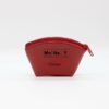 Porte Monnaie Personnalisé en cuir végan, fabriquée en France, couleur rouge - TREIZKOT