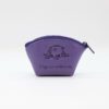 Porte Monnaie Personnalisé en cuir végan, fabriquée en France, couleur violet - TREIZKOT
