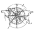 Boussole du Monde Porte Carte Pivotant